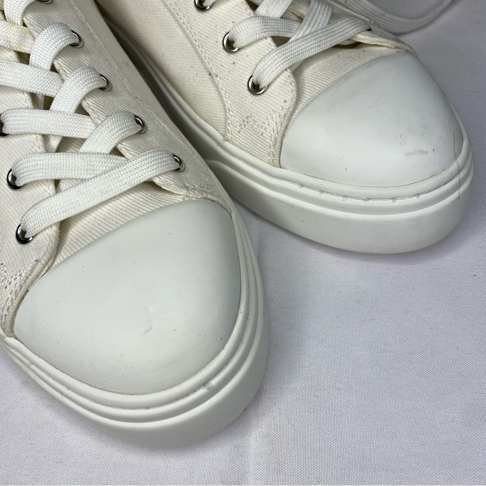 Stuart Weitzman Sammy Platform Canvas Low Top Sne… - image 5